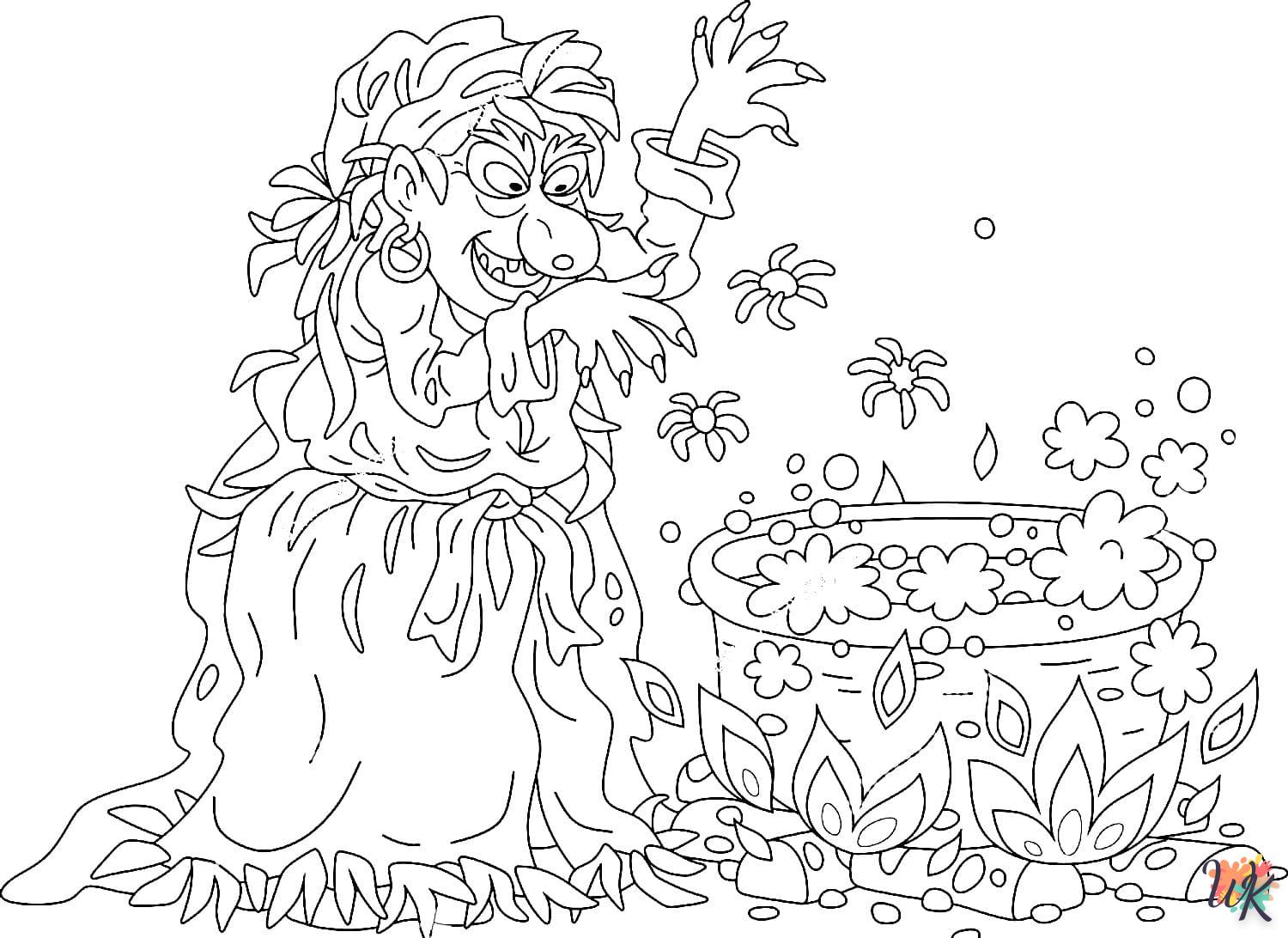 Strega 41 Disegni da Colorare Strega 39